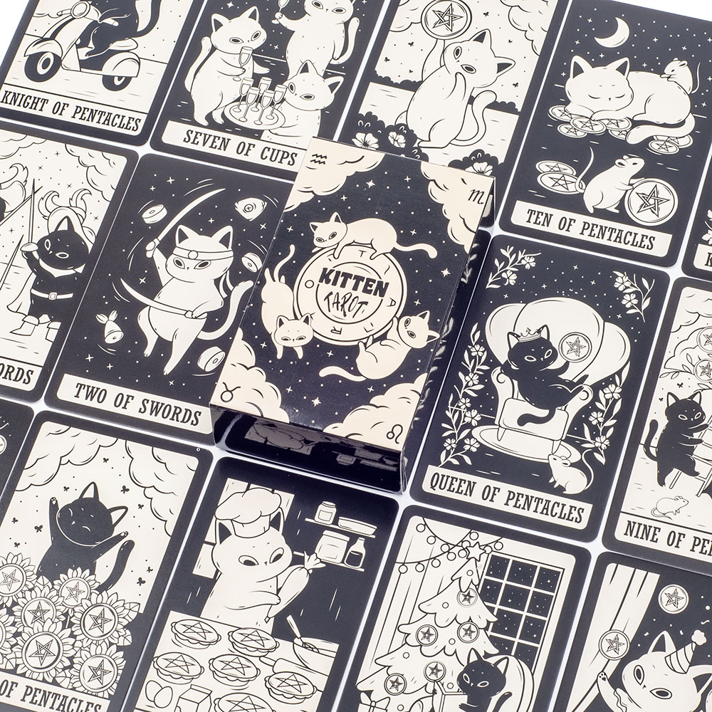 สำรับไพ่ทาโรต์สำหรับลูกแมว78ชิ - Tarot Cards Deck With Guidebook บทวิจารณ์และราคา