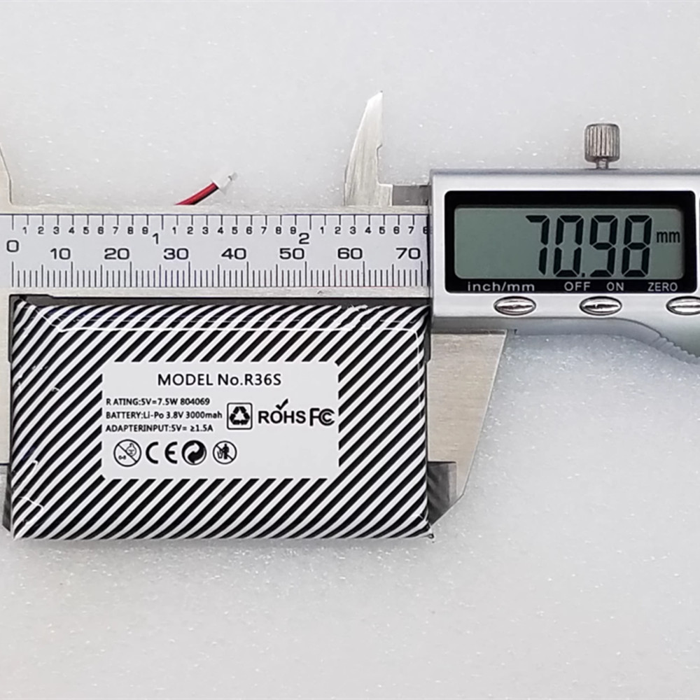 แบตเตอรี่ลิเธียมโพลิเมอร์ 8041 - Retro Handheld Game Console R36S บทวิจารณ์และราคา