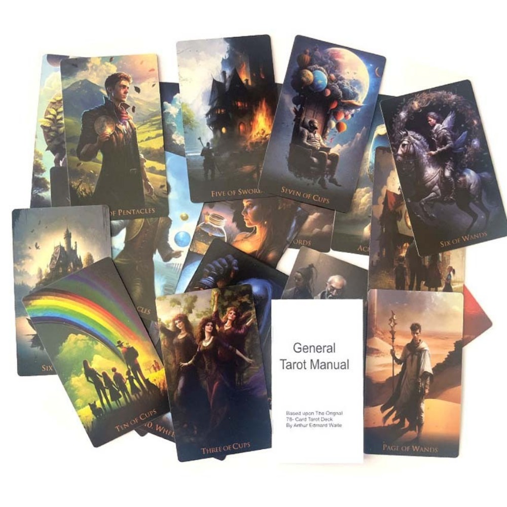 12*7 ซม.แปลกโลกไพ่ทาโรต์ 78 ใบ - Tarot Cards Deck With Guidebook บทวิจารณ์และราคา