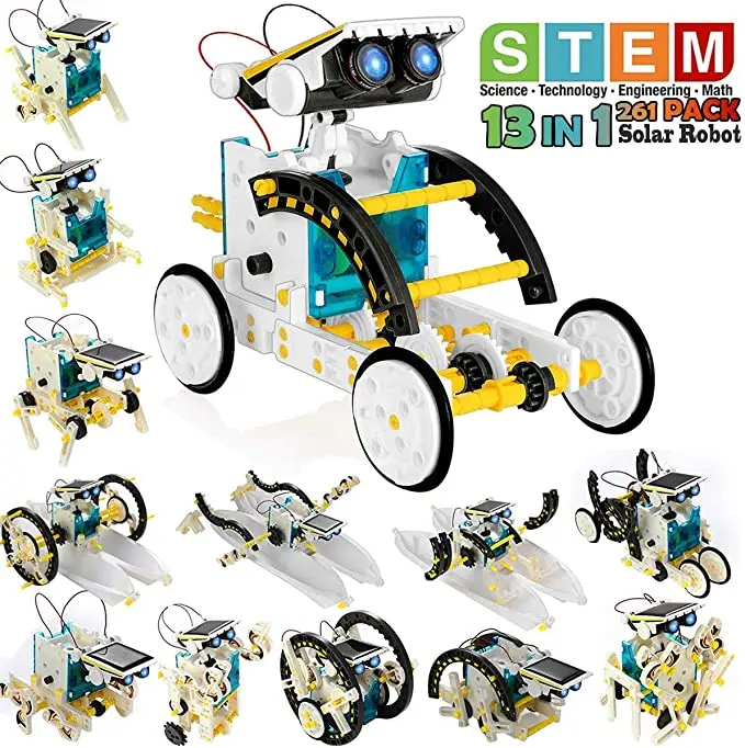 STEM 13-in-1 การศึกษาหุ่นยนต์พ - Stem Solar Robot Kit For Kids บทวิจารณ์และราคา