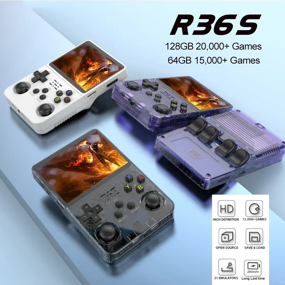 เครื่องเล่นเกมพกพา R36S 128GB  - Retro Handheld Game Console R36S บทวิจารณ์และราคา