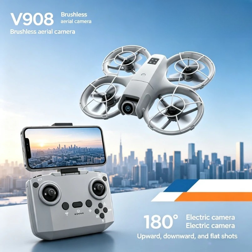 โดรน GPS รุ่นดั้งเดิม V908 แบบ - Fpv Brushless Rc Drone 4K บทวิจารณ์และราคา