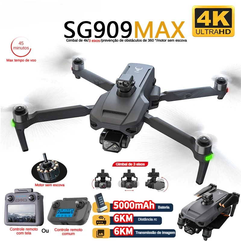 ZLL SG909 SG909MAX Professiona - Fpv Brushless Rc Drone 4K บทวิจารณ์และราคา